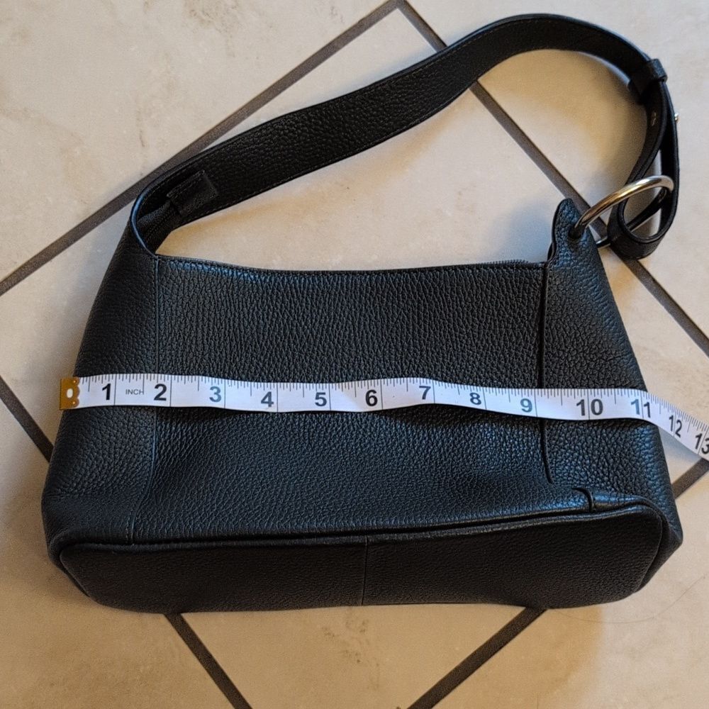 Corder London Genuine Pebbles Leather Shoulder Bag Evergreen Dark Green - Picture 4 of 10